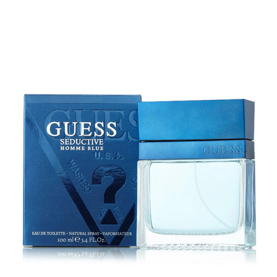 Guess Men's Seductive Homme Blue EDT Spray 3.4 oz (100 ml) (Wholesale) - Luxurious Fragrance Available Online in Hong Kong & China