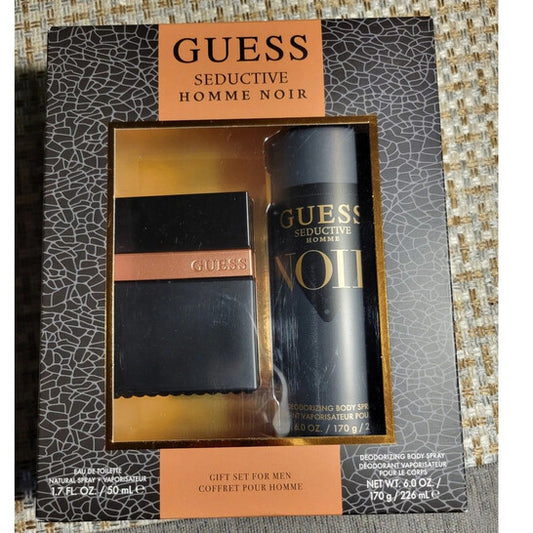 Guess Men's Seductive Homme Noir Gift Set Fragrances - Luxurious Fragrance Available Online in Hong Kong & China