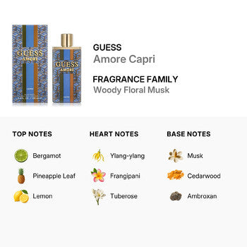 Guess Unisex Amore Capri EDT Spray 3.4 oz (Wholesale) - Luxurious Fragrance Available Online in Hong Kong & China