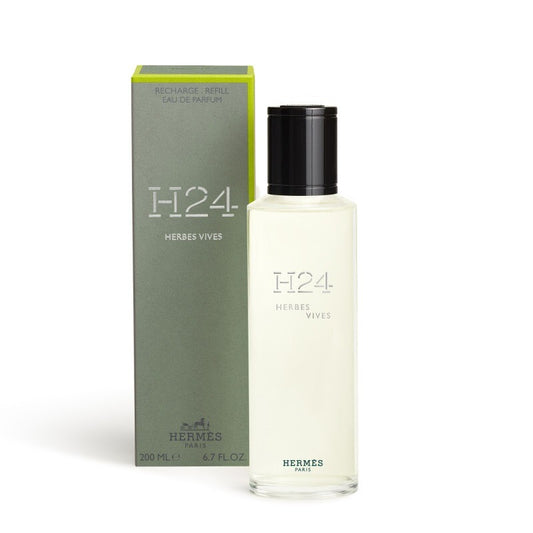 Hermes Men's H24 Herbes Vives EDP Spray 6.7 oz Refill Fragrances - Luxurious Fragrance Available Online in Hong Kong & China