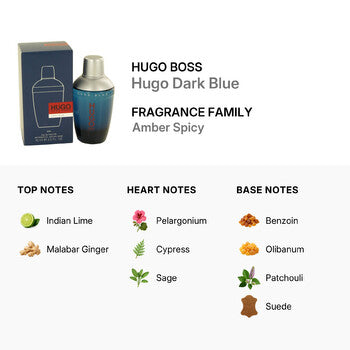 Hugo Boss Dark Blue 2.5 Oz. (75 ml) EDT Spray for Men - Luxurious Fragrance Available Online in Hong Kong & China