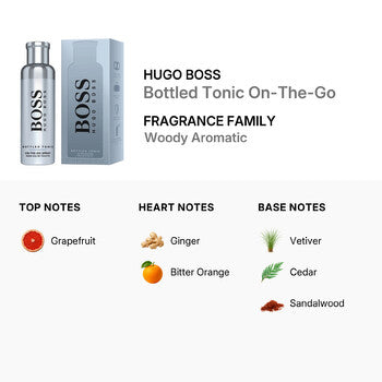 Hugo Boss Men's Boss Bottled Tonic Fresh Eau De Toilette On-the-go Spray (Wholesale) - Luxurious Fragrance Available Online in Hong Kong & China