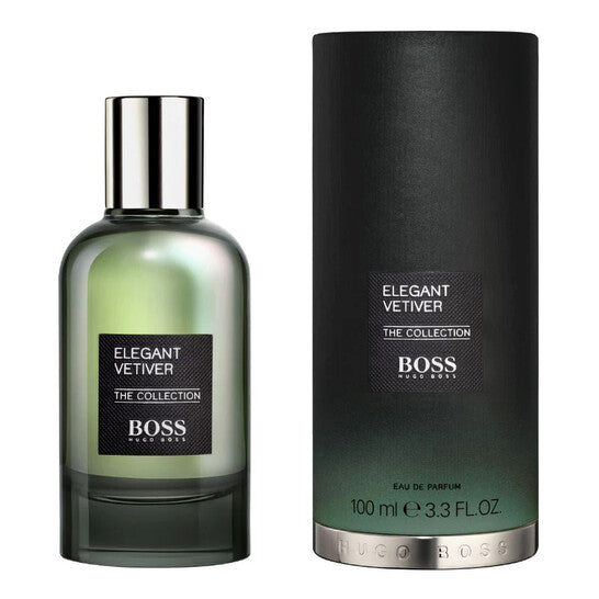Hugo Boss Men's The Collection Elegant Vetiver EDP Spray 3.4 oz Fragrances - Luxurious Fragrance Available Online in Hong Kong & China