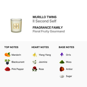 Murillo Twins II Second Self / Murillo Twins Scented Candle Floral 8.5 oz. (240 ml) (Wholesale) - Luxurious Fragrance Available Online in Hong Kong & China