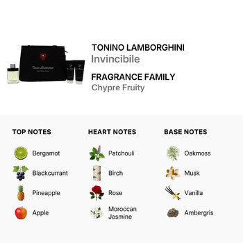 Tonino Lamborghini Invincibile by Tonino Lamborghini for Men - 4 Pc Gift Set 4.2oz EDT Spray, 5oz After Shave Balm, 5oz Shower Gel, Leather Briefcase (Wholesale) - Luxurious Fragrance Available Online in Hong Kong & China
