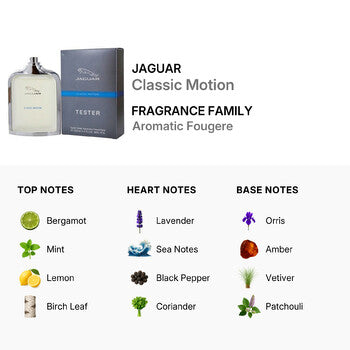 Jaguar Classic Motion / Jaguar EDT Spray No Cap Tester 3.4 oz (100 ml) (M) - Luxurious Fragrance Available Online in Hong Kong & China