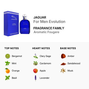 Jaguar Evolution / Jaguar EDT Spray 3.4 oz (m) - Luxurious Fragrance Available Online in Hong Kong & China