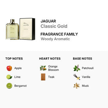 Jaguar Men's Classic Gold EDT 3.4 oz (Tester) Fragrances (Wholesale) - Luxurious Fragrance Available Online in Hong Kong & China