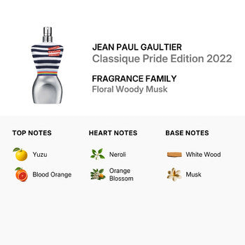 Jean Paul Gaultier Ladies Classicque Pride Edition 2022 EDT Spray 3.4 oz (Wholesale) - Luxurious Fragrance Available Online in Hong Kong & China