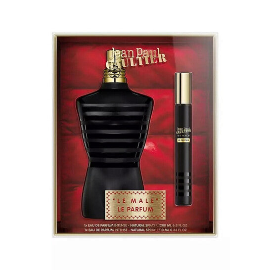 Jean Paul Gaultier Le Male Le Parfum 2 Pcs Set For Men: 6.8 Eau De Parfum Intense Spray + 0.34 Eau De Parfum Intense Spray - Luxurious Fragrance Available Online in Hong Kong & China