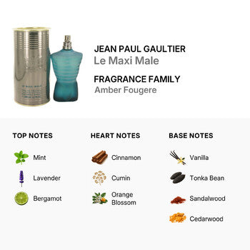 Jean Paul Gaultier Men's Le Maxi Male EDT Spray 6.7 oz (Wholesale) - Luxurious Fragrance Available Online in Hong Kong & China