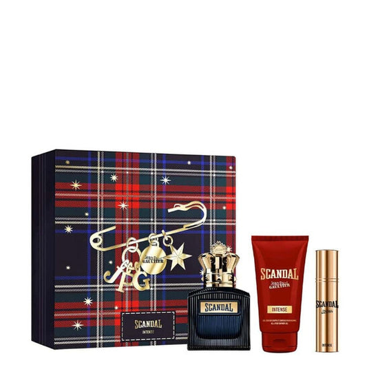 Jean Paul Gaultier Men's Scandal Pour Homme Intense 3pcs EDP Gift Set Fragrances - Luxurious Fragrance Available Online in Hong Kong & China
