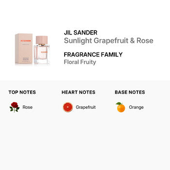 Jil Sander Ladies Sunlight Grapefruit & Rose EDT Spray 2.0 oz (Wholesale) - Luxurious Fragrance Available Online in Hong Kong & China