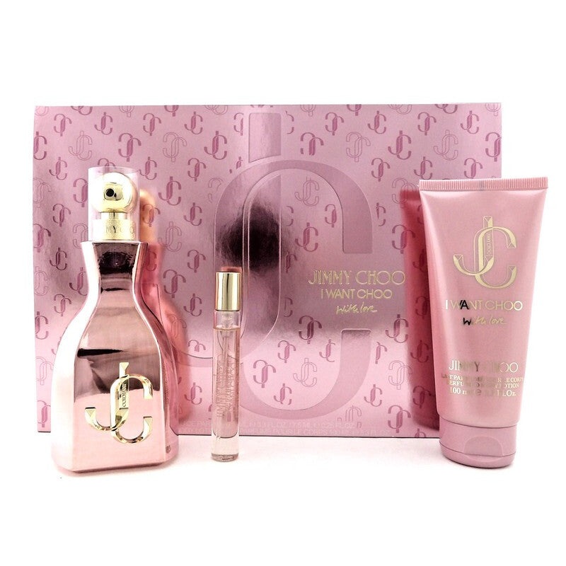 Jimmy Choo Ladies I Want Choo With Love Gift Set Fragrances (Wholesale) - Luxurious Fragrance Available Online in Hong Kong & China