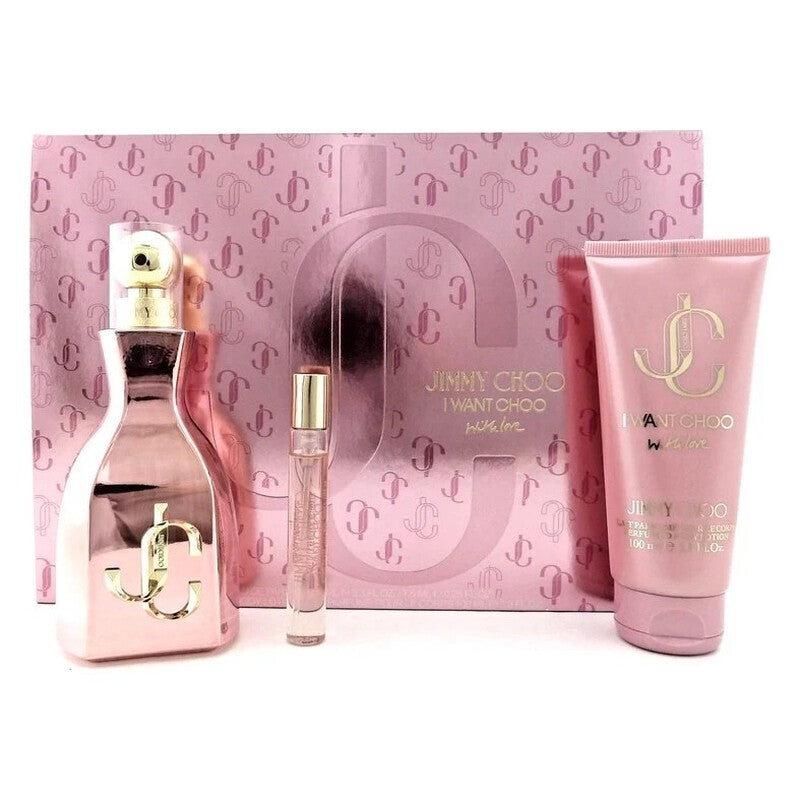 Jimmy Choo Ladies I Want Choo With Love Gift Set Fragrances - Luxurious Fragrance Available Online in Hong Kong & China