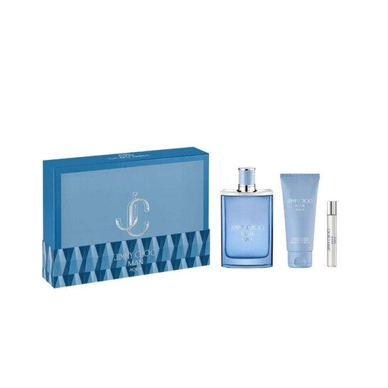 Jimmy Choo Men's Man Aqua 3pcs EDT Gift Set Fragrances (Wholesale) - Luxurious Fragrance Available Online in Hong Kong & China