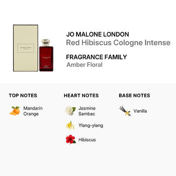 Jo Malone London Unisex Red Hibiscus Cologne Intense EDC Spray 3.4 oz (Wholesale) - Luxurious Fragrance Available Online in Hong Kong & China