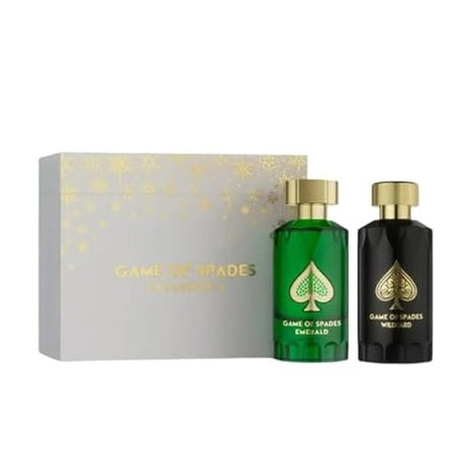 Jo Milano Unisex Game of Spades Emerald and Wildcard Gift Set Fragrances (Wholesale) - Luxurious Fragrance Available Online in Hong Kong & China