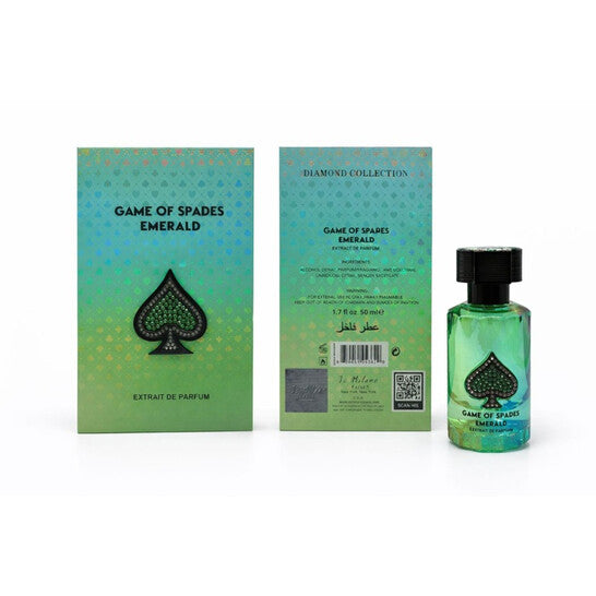Jo Milano Unisex Game of Spades Emerald Extrait de Parfum Spray 1.7 oz Fragrances - Luxurious Fragrance Available Online in Hong Kong & China