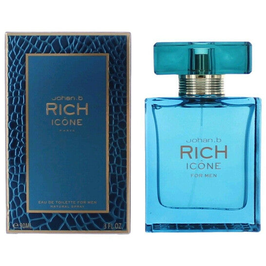 Johan B Men's Rich Icone EDT 3.4 oz Fragrances (Wholesale) - Luxurious Fragrance Available Online in Hong Kong & China