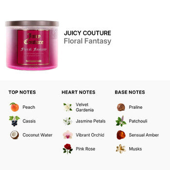 Juicy Couture Floral Fantasy 15.0 oz Scented Candle (Wholesale) - Luxurious Fragrance Available Online in Hong Kong & China