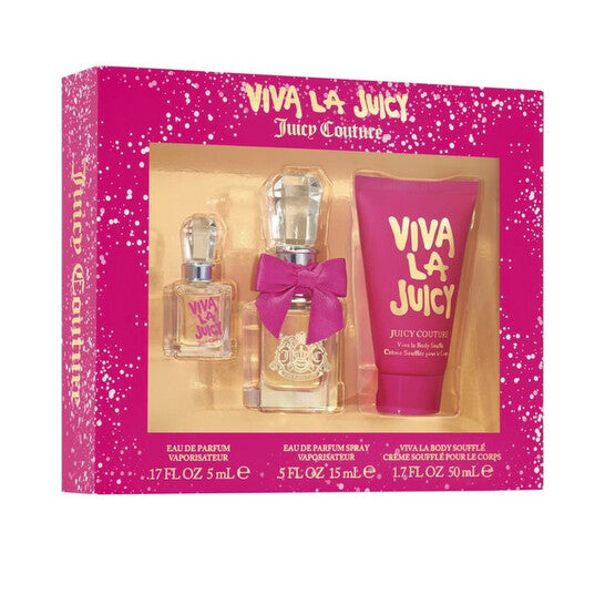 Juicy Couture Ladies Viva La Juicy 3pcs EDP Gift Set Fragrances - Luxurious Fragrance Available Online in Hong Kong & China