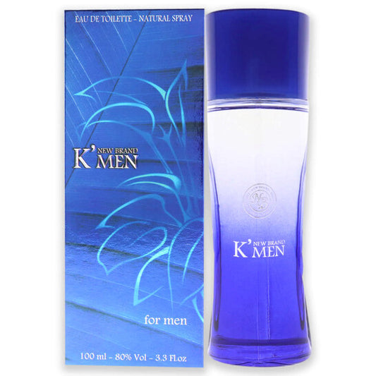 New Brand K Men by New Brand for Men - 3.3 oz EDT Spray - Luxurious Fragrance Available Online in Hong Kong & China