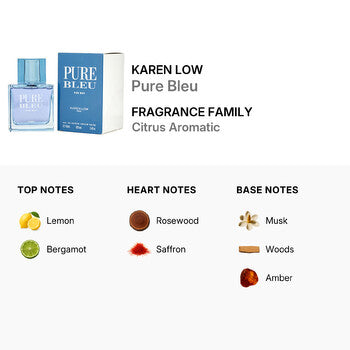 Karen Low Men's Pure Bleu EDT Spray 3.4 oz (Wholesale) - Luxurious Fragrance Available Online in Hong Kong & China