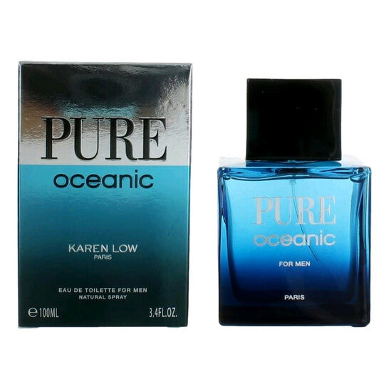 Karen Low Men's Pure Oceanic EDT Spray 3.4 oz Fragrances - Luxurious Fragrance Available Online in Hong Kong & China