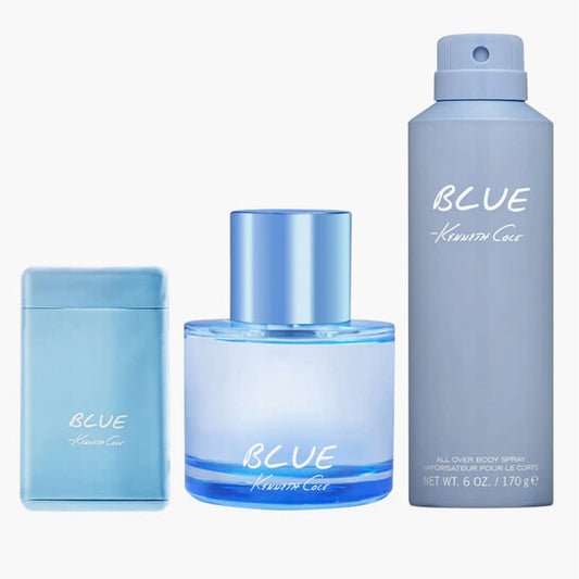 Kenneth Cole Men's Blue 3pcs EDT Gift Set Fragrances (Wholesale) - Luxurious Fragrance Available Online in Hong Kong & China