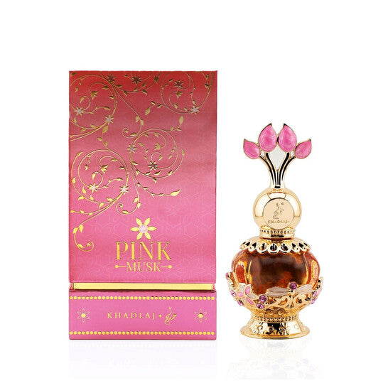 Khadlaj Ladies Malika Pink Musk Perfume Oil 0.67 oz Fragrances - Luxurious Fragrance Available Online in Hong Kong & China