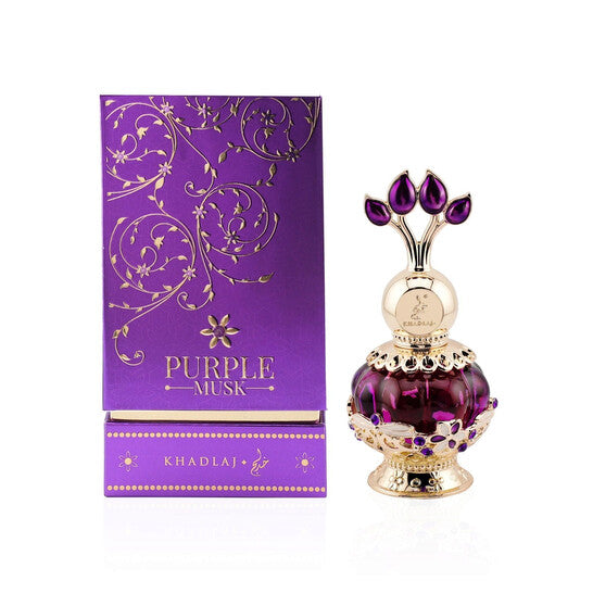 Khadlaj Ladies Malika Purple Musk Perfume Oil 0.67 oz Fragrances - Luxurious Fragrance Available Online in Hong Kong & China