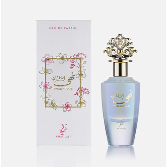 Khadlaj Ladies Nuha Vanilla Pearl EDP Spray 2.8 oz - Luxurious Fragrance Available Online in Hong Kong & China