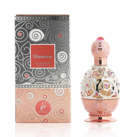 Khadlaj Unisex Haneen Rose Gold Perfume Oil 0.67 oz Fragrances - Luxurious Fragrance Available Online in Hong Kong & China