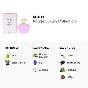 Khalis Ladies Rouge Luxury Collection EDP Spray 3.4 oz Fragrances (Wholesale) - Luxurious Fragrance Available Online in Hong Kong & China