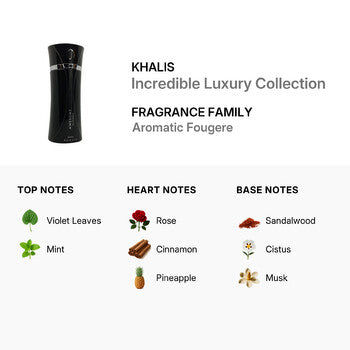 Khalis Men's Incredible Luxury Collection EDP Spray 3.4 oz Fragrances (Wholesale) - Luxurious Fragrance Available Online in Hong Kong & China
