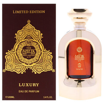 Khalis Men's Luxury Gold Edition The Sheik N.77 EDP Spray 3.4 oz (Wholesale) - Luxurious Fragrance Available Online in Hong Kong & China