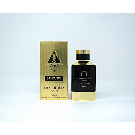 Khalis Men's Resolute Gold Elixir Luxury Collection EDP Spray 3.4 oz Fragrances (Wholesale) - Luxurious Fragrance Available Online in Hong Kong & China