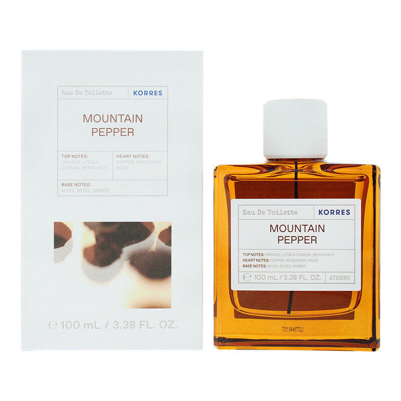 Korres Men's Mountain Pepper EDT Spray 3.38 oz Fragrances (Wholesale) - Luxurious Fragrance Available Online in Hong Kong & China