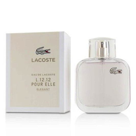 Lacoste L.12.12 Elle Elegant / Lacoste EDT Spray 3.0 oz (90 ml) (w) - Luxurious Fragrance Available Online in Hong Kong & China