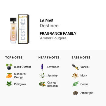 La Rive Destinee Eau De Parfum Spray 3 oz (90 ml) (Wholesale) - Luxurious Fragrance Available Online in Hong Kong & China