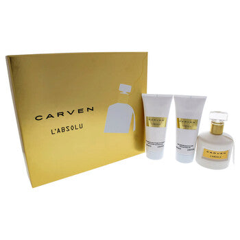 Carven LAbsolu by Carven for Women - 3 Pc Gift Set 3.33oz EDP Spray, 3.33oz Perfumed Body Milk, 3.33oz Perfumed Bath and Shower Gel - Luxurious Fragrance Available Online in Hong Kong & China