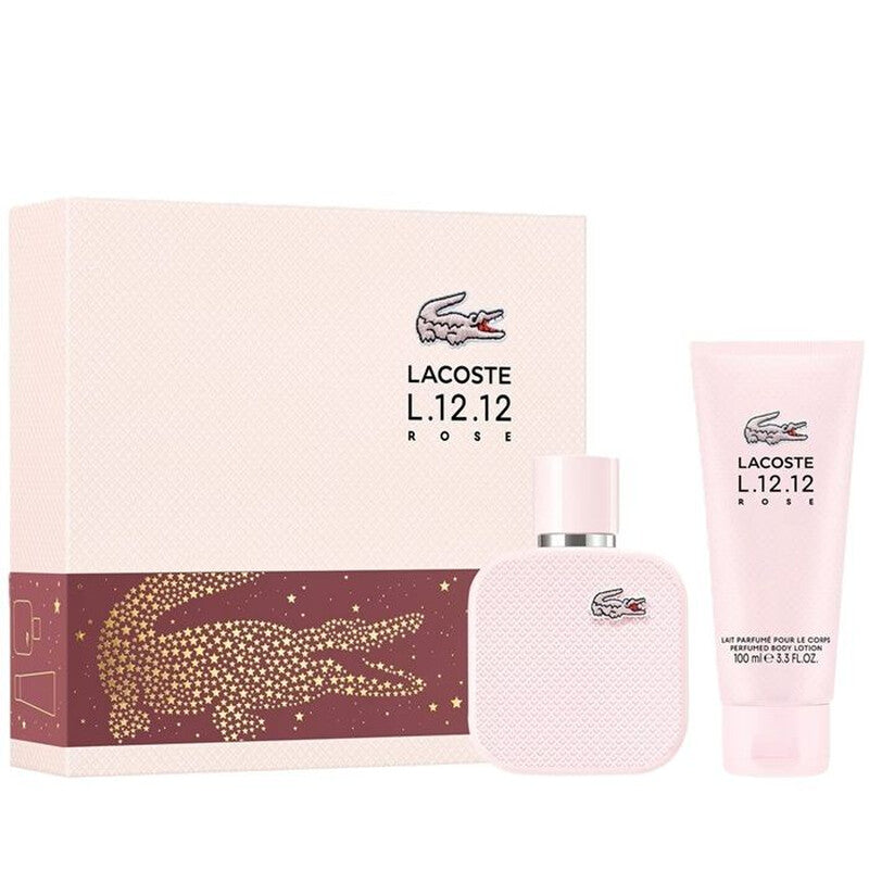 Lacoste Ladies L.12.12 Rose Sparkling Gift Set Fragrances (Wholesale) - Luxurious Fragrance Available Online in Hong Kong & China