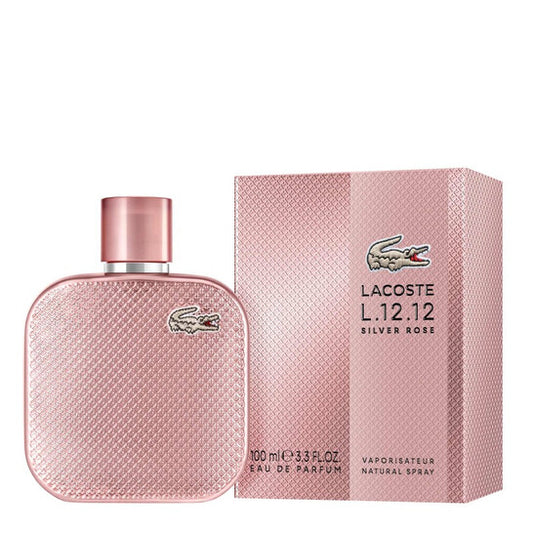 Lacoste Ladies L.12.12 Silver Rose EDP Spray 3.4 oz - Luxurious Fragrance Available Online in Hong Kong & China