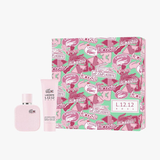 Lacoste Ladies Rose Eau Gift Set - Luxurious Fragrance Available Online in Hong Kong & China