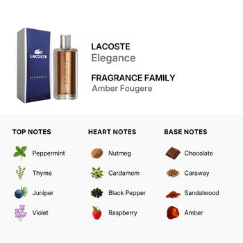 Lacoste Men's Elegance EDT Spray 3 oz Fragrances (Wholesale) - Luxurious Fragrance Available Online in Hong Kong & China