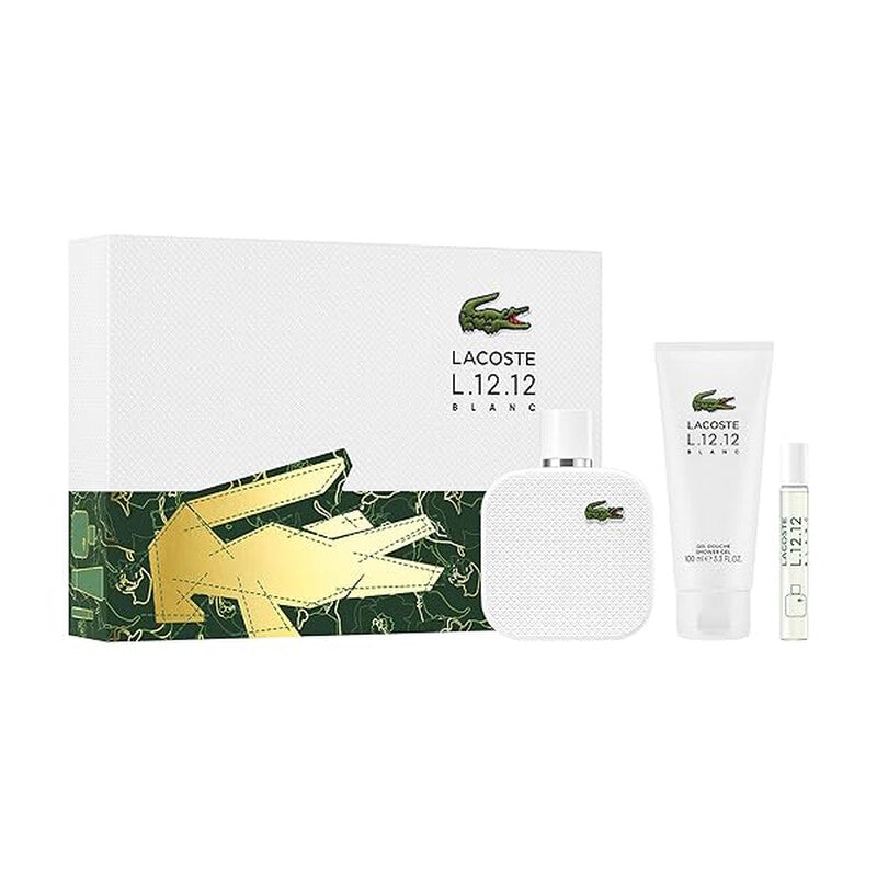 Lacoste Men's L.12.12 Blanc Gift Set Fragrances - Luxurious Fragrance Available Online in Hong Kong & China