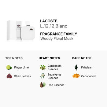 Lacoste Men's L.12.12 Blanc EDP 1.69 oz - Luxurious Fragrance Available Online in Hong Kong & China