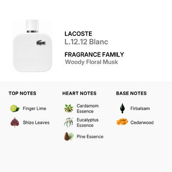 Lacoste Men's L.12.12 Blanc EDP Spray 3.4 oz (Tester) (Wholesale) - Luxurious Fragrance Available Online in Hong Kong & China