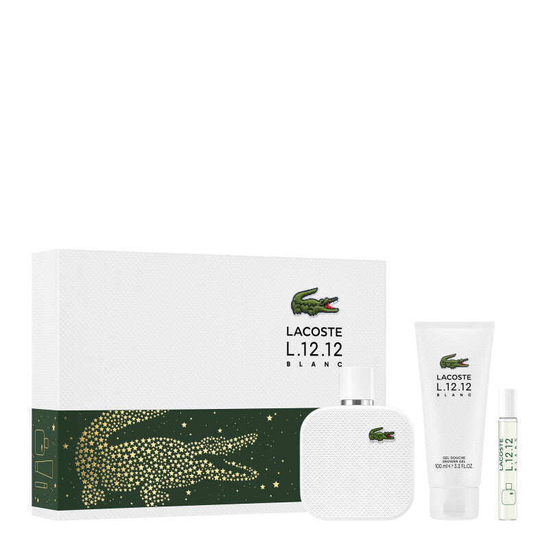 Lacoste Men's L.12.12 Blanc Gift Set Fragrances - Luxurious Fragrance Available Online in Hong Kong & China
